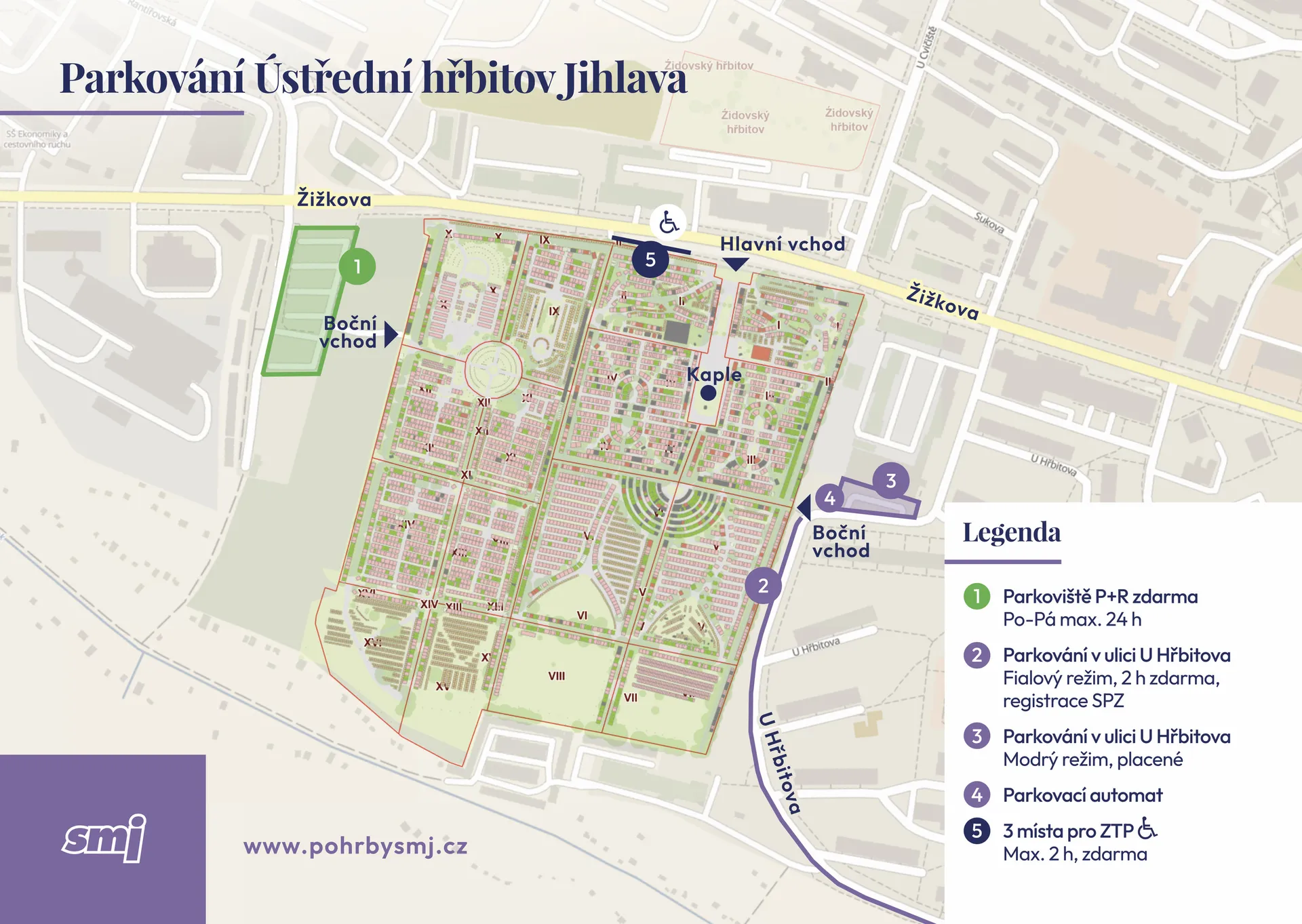 Parkování Ústřední hřbitov